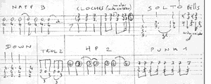 tablatures de la guitare 02, fragment 2.